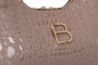 Lucky Bees Bandolera Croco Mink en Visón